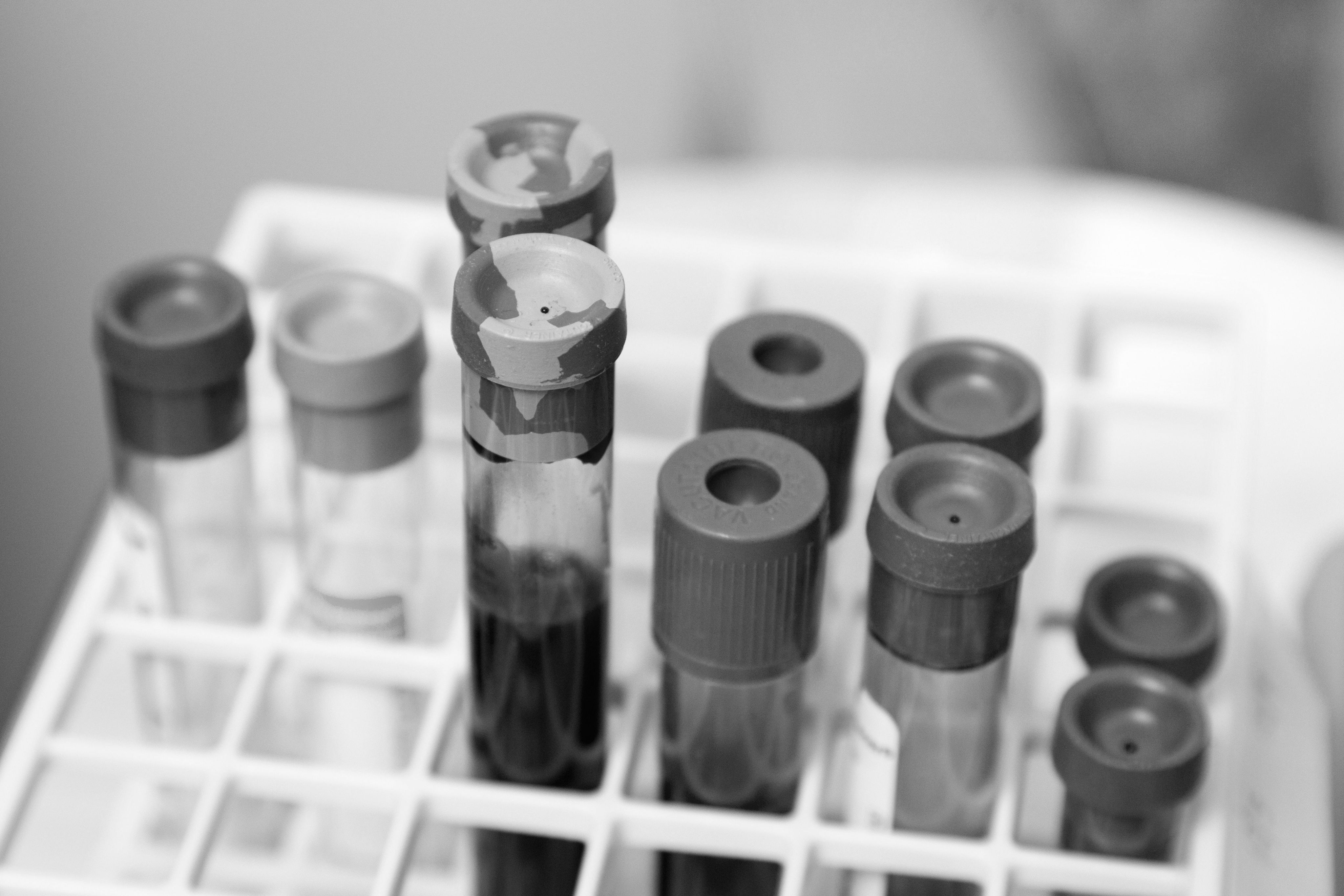 clear glass test tubes